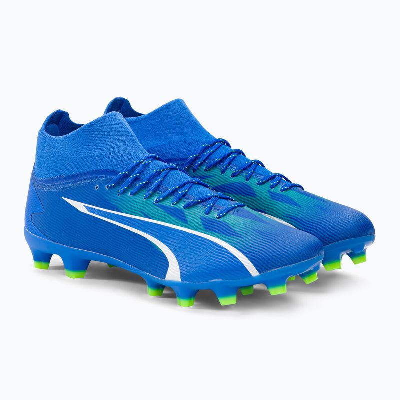 PUMA Ultra Pro FG/AG férfi futballcipő ultra kék/puma fehér/pro zöld 4