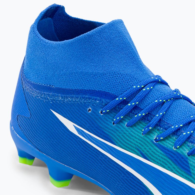 PUMA Ultra Pro FG/AG férfi futballcipő ultra kék/puma fehér/pro zöld 8