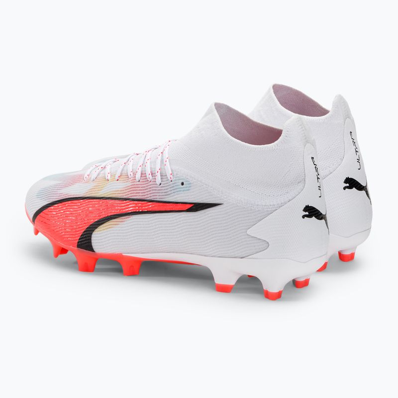 Férfi futballcipő PUMA Ultra Pro FG/AG puma fehér/puma fekete/tűz orchidea 3