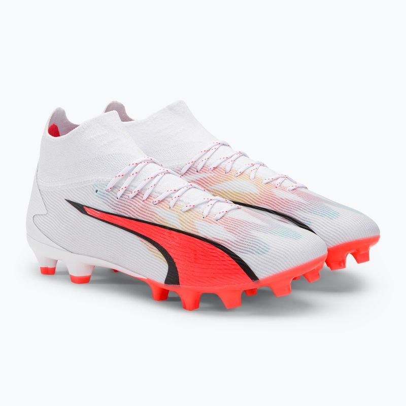 Férfi futballcipő PUMA Ultra Pro FG/AG puma fehér/puma fekete/tűz orchidea 4