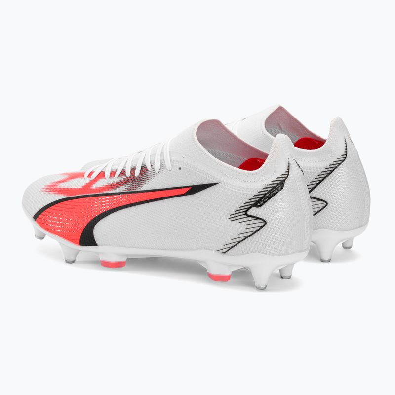 Férfi PUMA Ultra Match MXSG futballcipő puma fehér/puma fekete/tűz orchidea 3