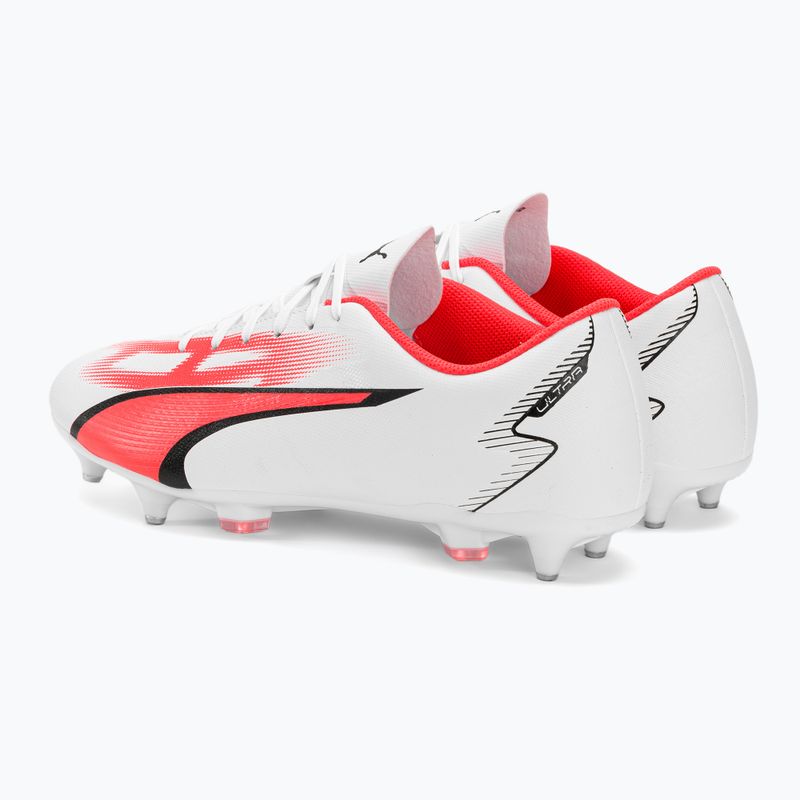 Férfi PUMA Ultra Play MXSG futballcipő puma fehér/puma fekete/tüzes orchidea 3