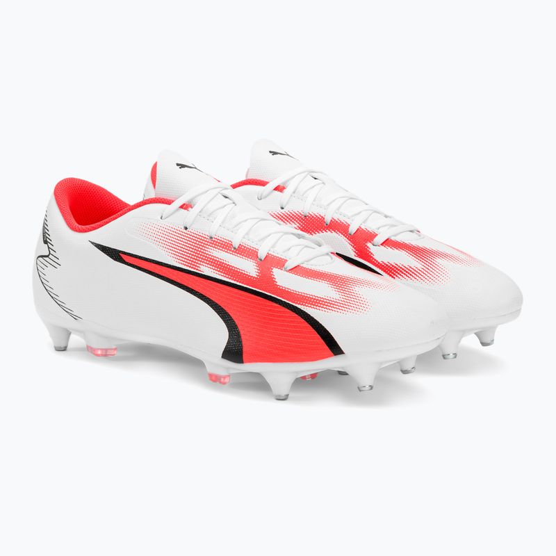 Férfi PUMA Ultra Play MXSG futballcipő puma fehér/puma fekete/tüzes orchidea 4