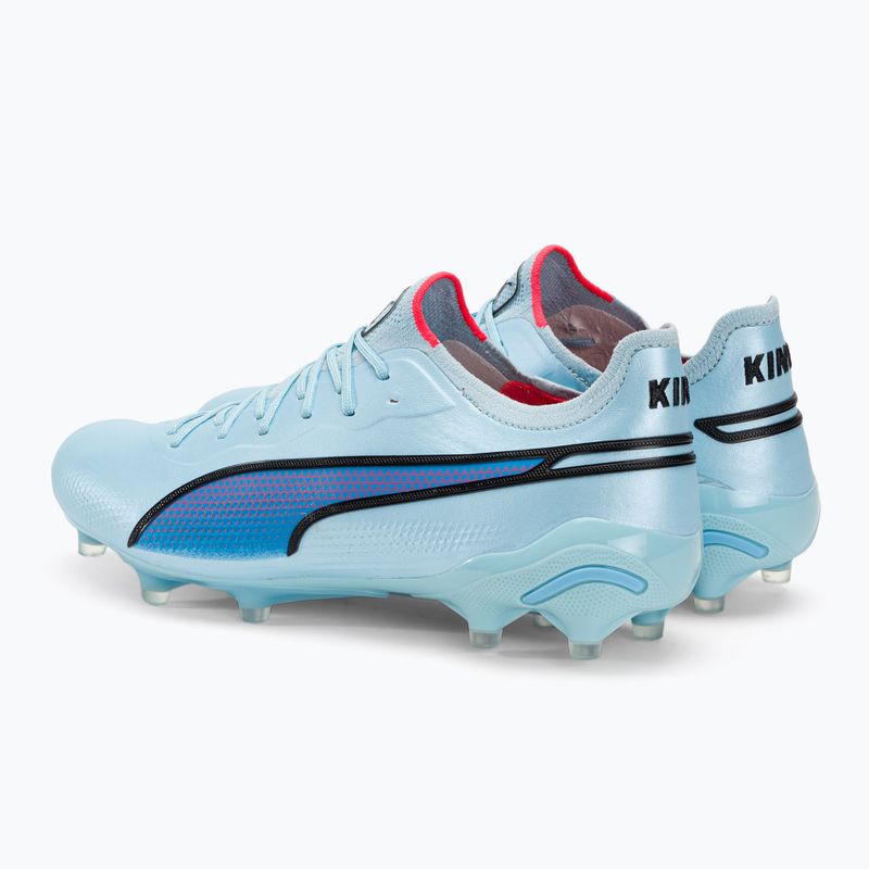 PUMA King Ultimate FG/AG férfi futballcipő silver sky/puma black/fire orchidea 3