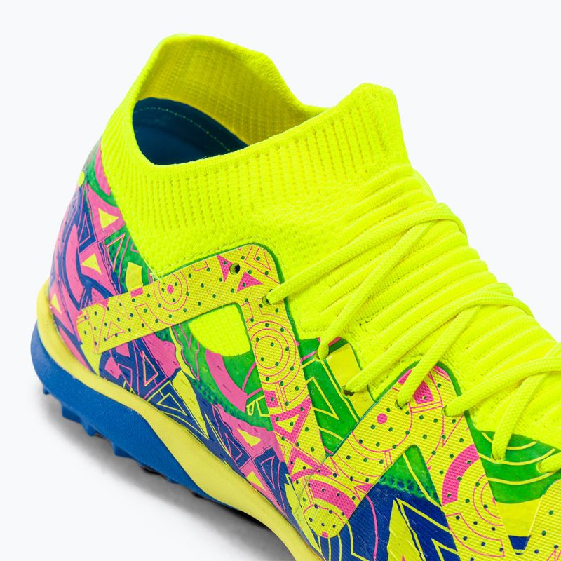 PUMA Future Match Energy TT férfi futballcipő ultrakék/sárga riasztás/világító rózsaszín 8