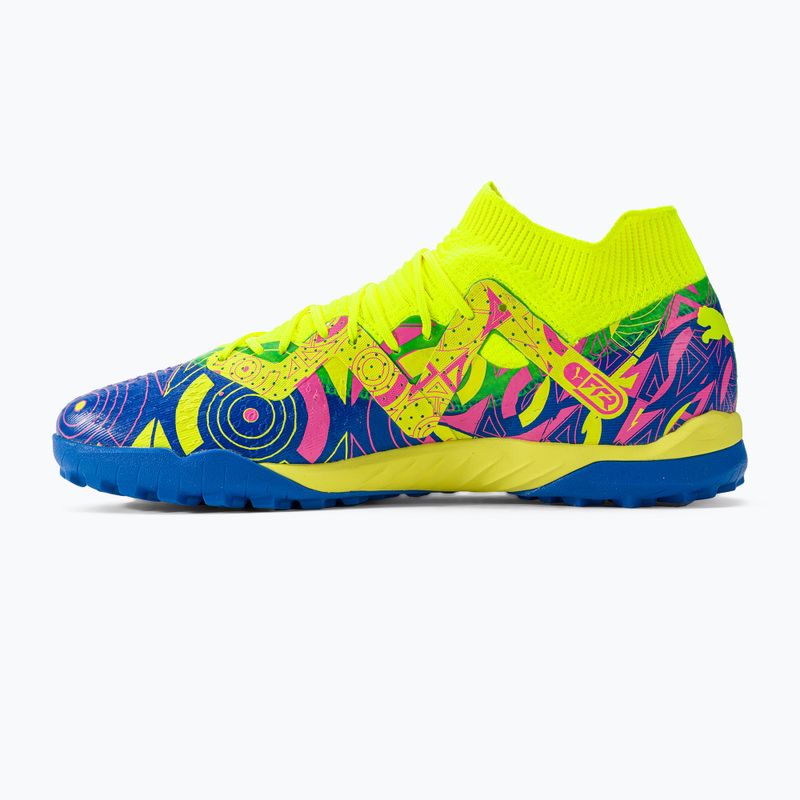 PUMA Future Match Energy TT férfi futballcipő ultrakék/sárga riasztás/világító rózsaszín 10