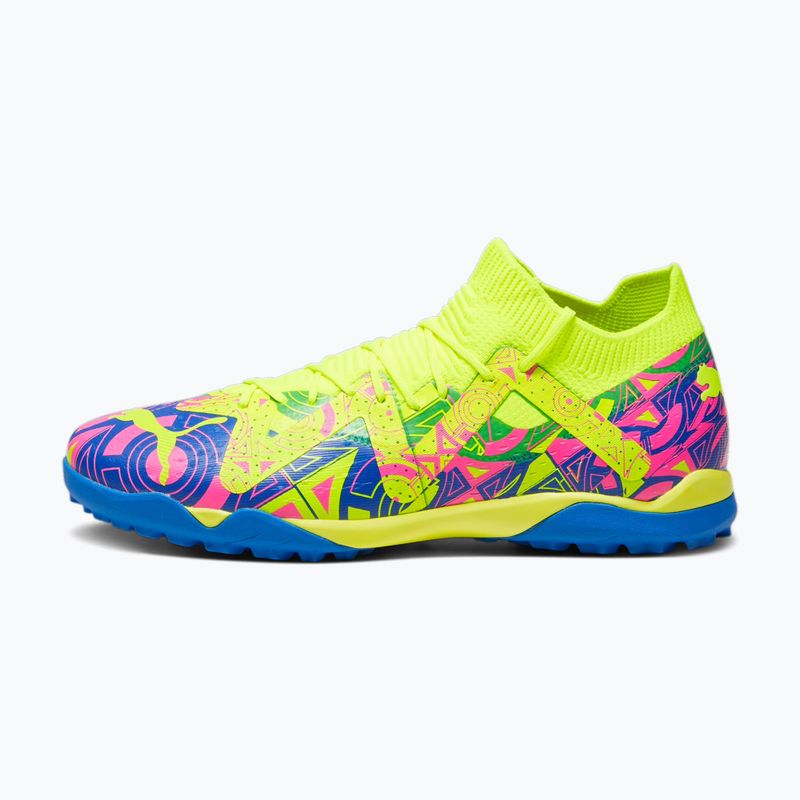 PUMA Future Match Energy TT férfi futballcipő ultrakék/sárga riasztás/világító rózsaszín 11