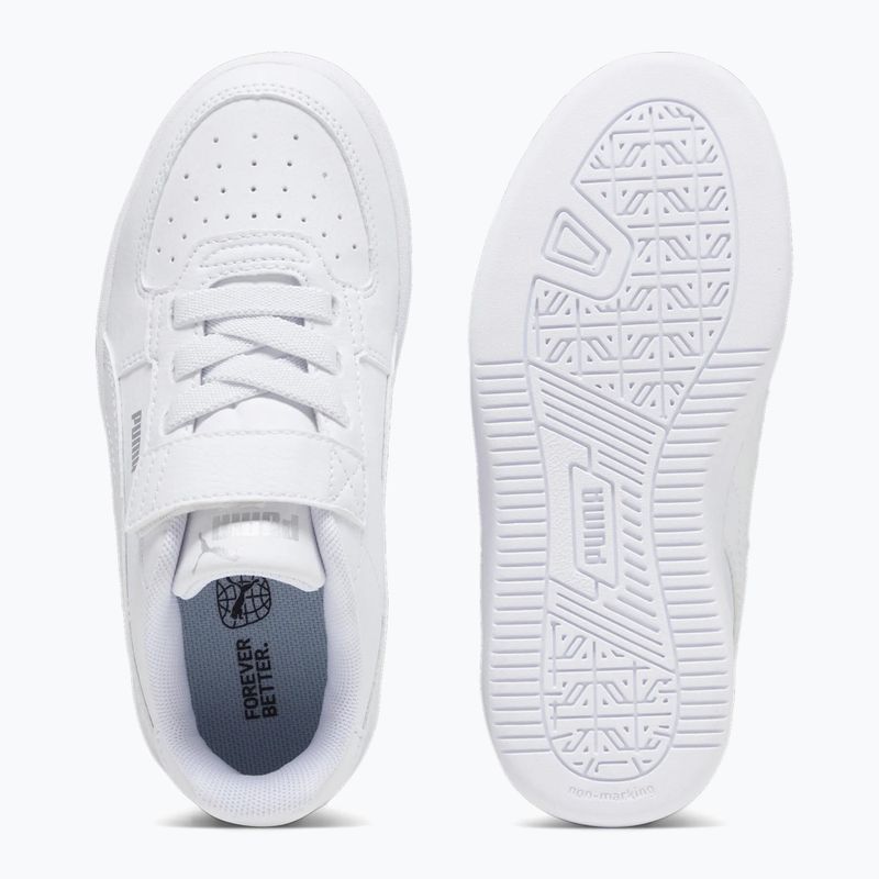 PUMA Caven 2.0 gyermek cipő puma fehér/puma ezüst/puma fekete 9