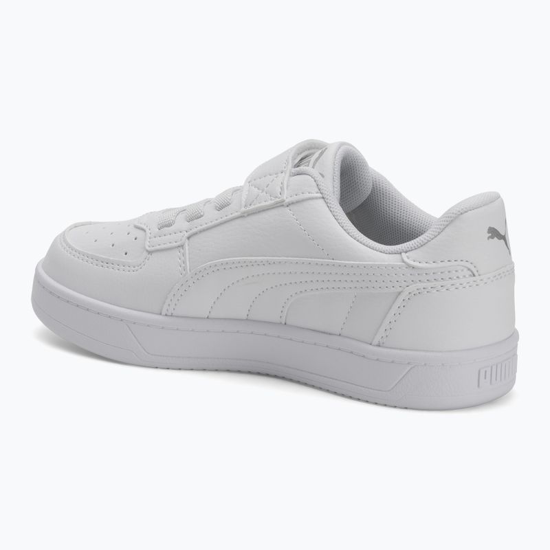 PUMA Caven 2.0 gyermek cipő puma fehér/puma ezüst/puma fekete 3