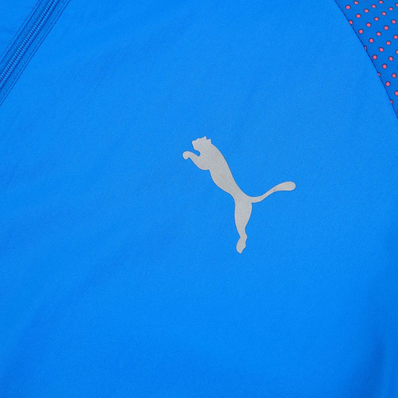 Férfi futókabát Puma Run Favorite Woven Jacket blue/fire orchid 3