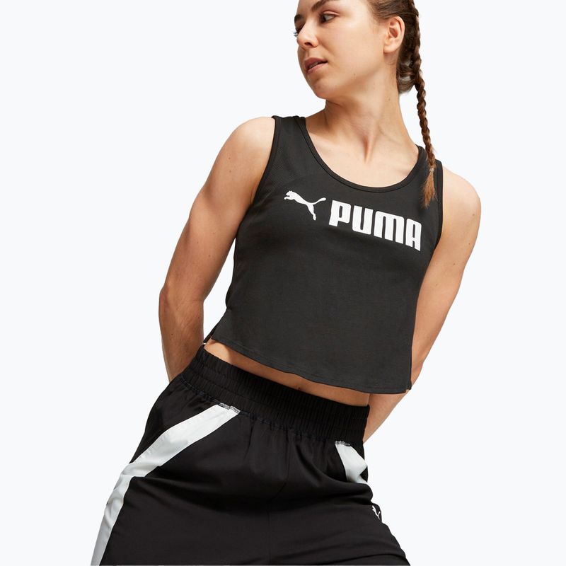 Női edzőfelső PUMA Fit Skimmer Tank puma fekete puma fekete 5