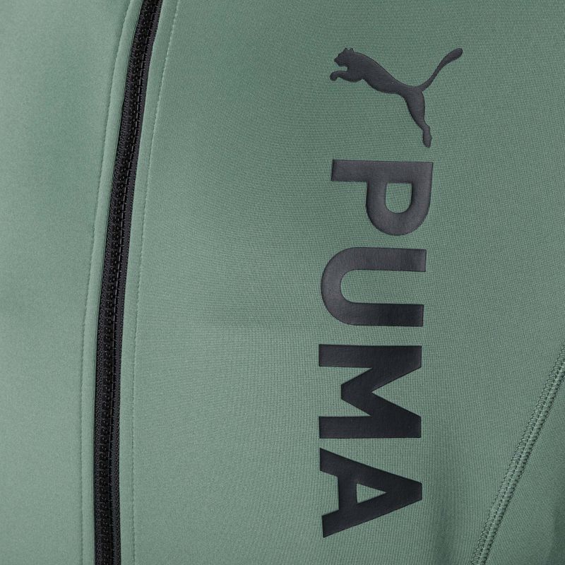 Férfi edzőpulóver PUMA Fit Double Knit eukaliptusz eucalyptus 3