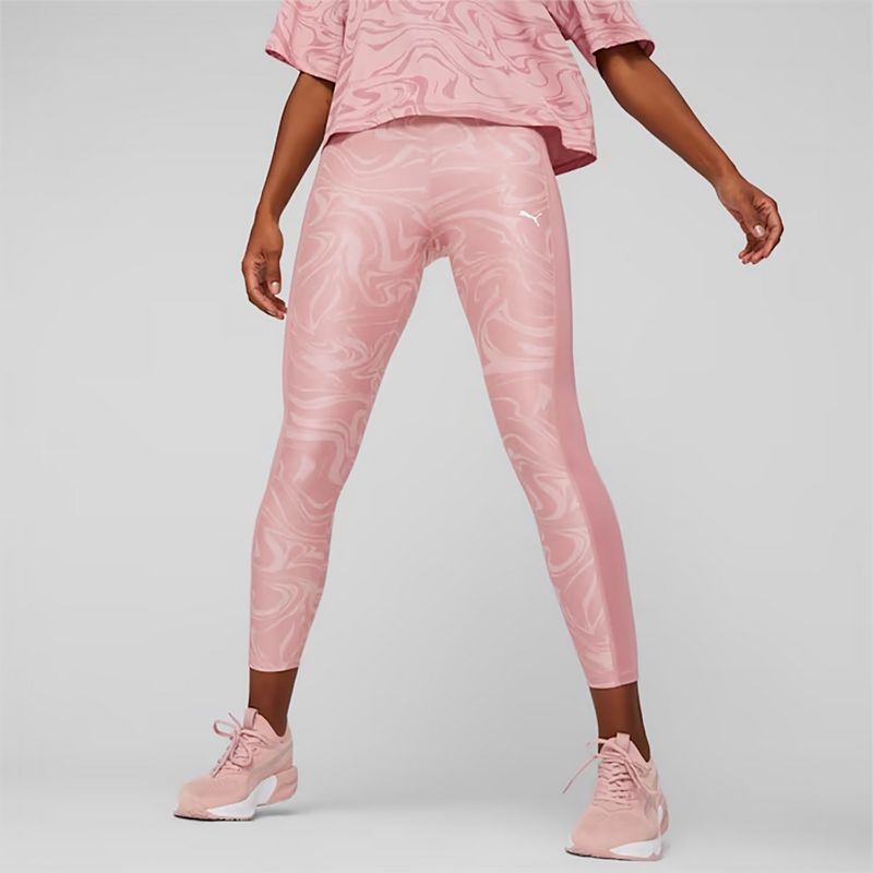 Női edző leggings PUMA Train Favorites AOP High Waist 7/8 jövő rózsaszínű 3