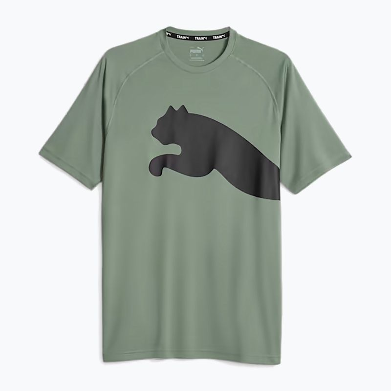 Férfi edzőpóló PUMA Train All Day Big Cat eukaliptusz/puma fekete
