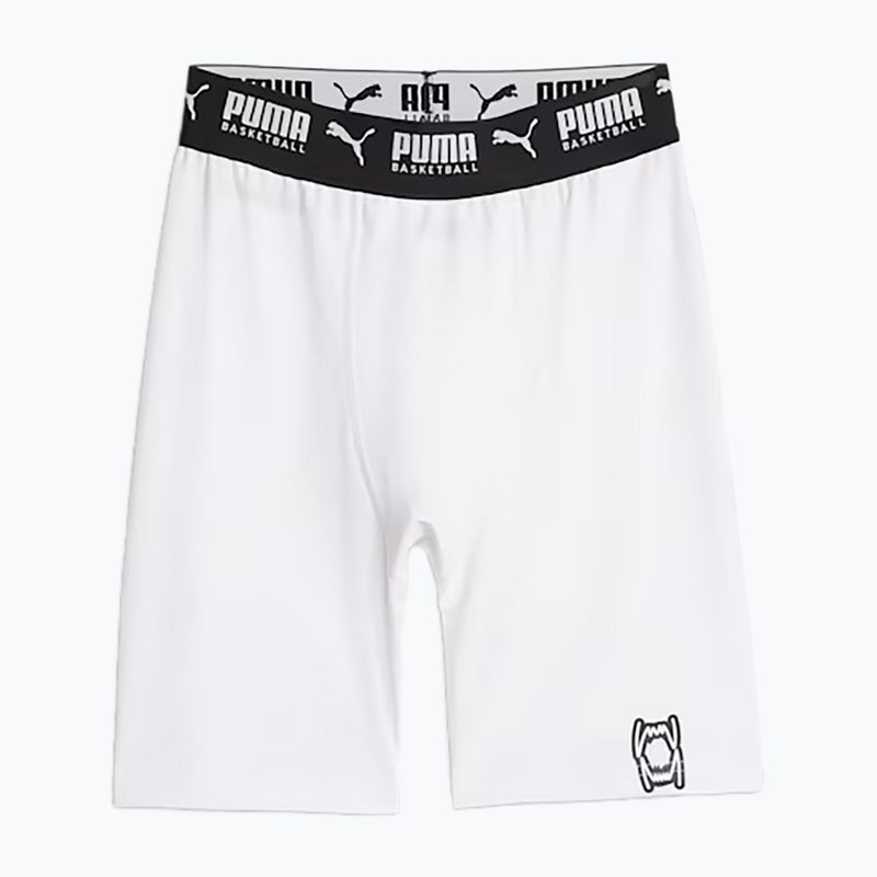 Férfi kosárlabda rövidnadrág PUMA Hoops Team Baselayer puma fehér