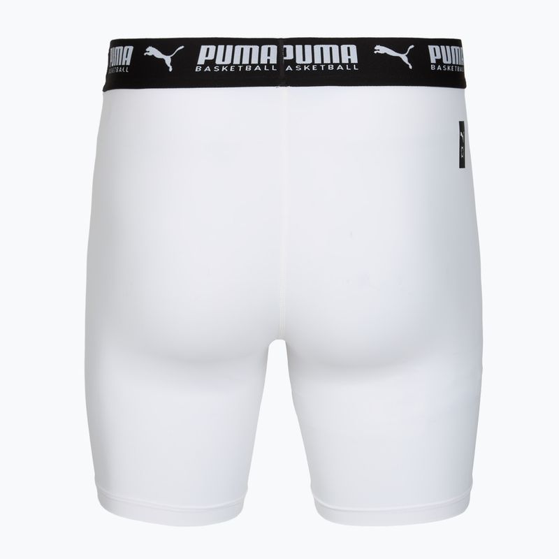 Férfi kosárlabda rövidnadrág PUMA Hoops Team Baselayer puma fehér 2
