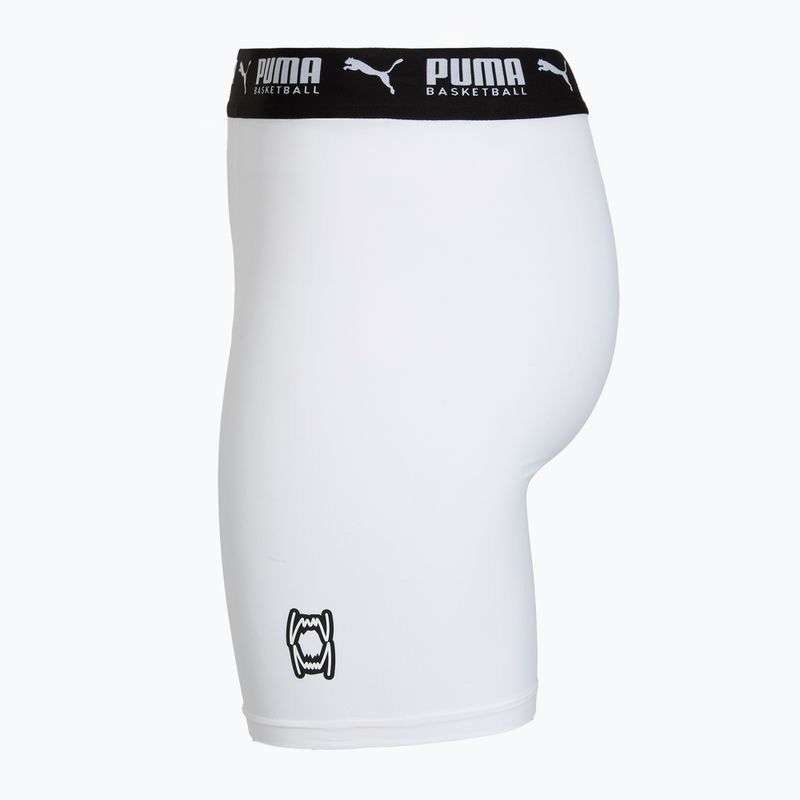 Férfi kosárlabda rövidnadrág PUMA Hoops Team Baselayer puma fehér 3