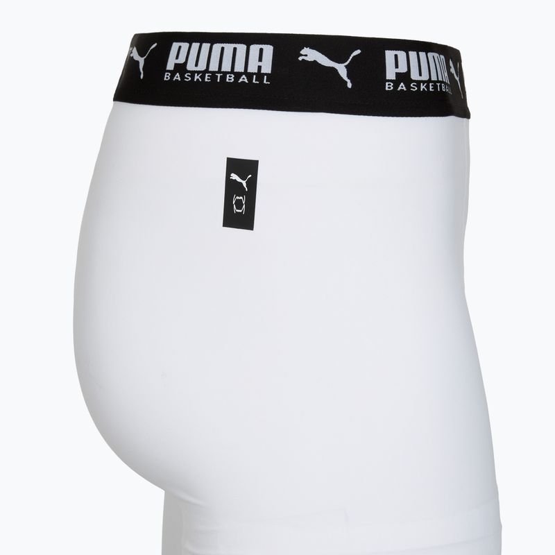 Férfi kosárlabda rövidnadrág PUMA Hoops Team Baselayer puma fehér 4