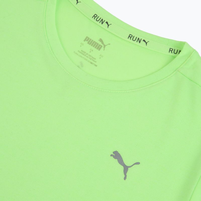 Női futó póló PUMA Run Favorite Heather green/neon 3