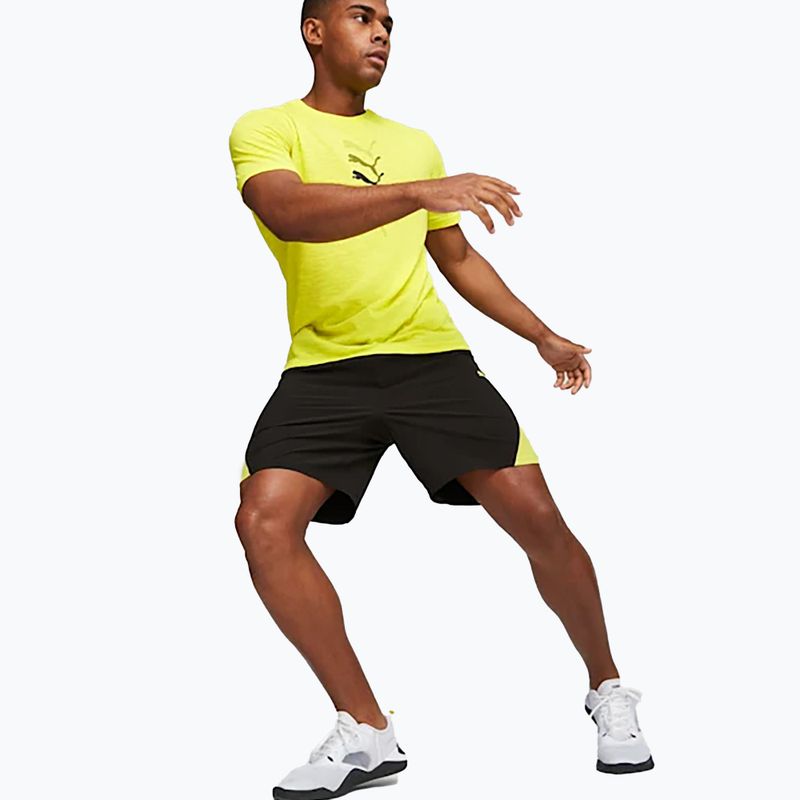Férfi edzőpóló PUMA Graphic Tee Puma Fit sárga bojtos PUMA Graphic Tee Puma Fit sárga bojtos 6