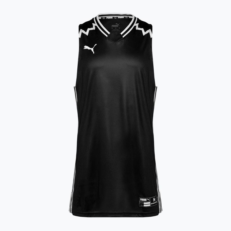 Férfi kosárlabda tank top PUMA Hoops Team Game Jersey puma black