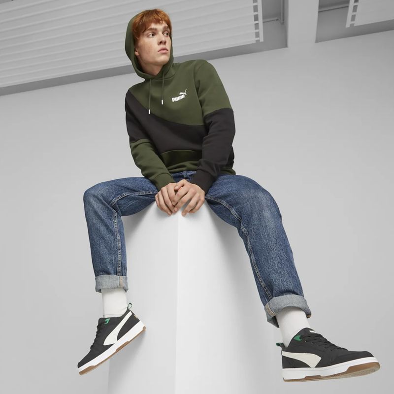 Férfi pulóver PUMA Power Cat Hoodie myrtle 4