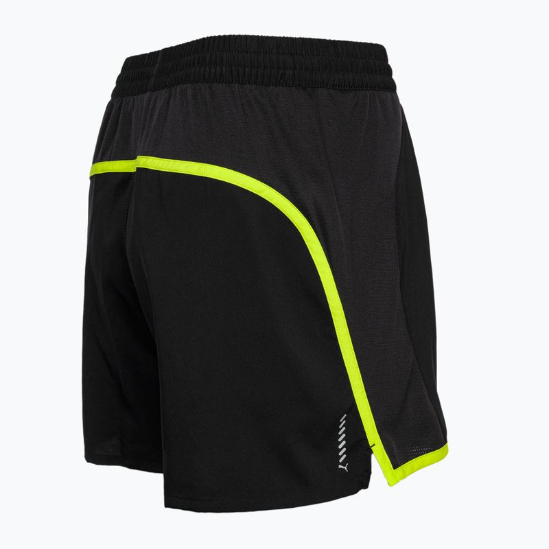 Női futónadrág PUMA Run Favorite Velocity 5" puma fekete/lime pow-val 5
