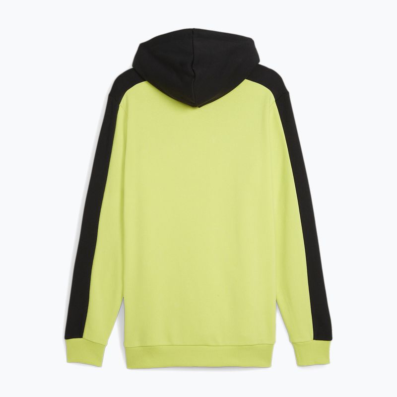 Férfi pulóver PUMA ESS+ Block Hoodie TR puma fekete/lime csillogás 6