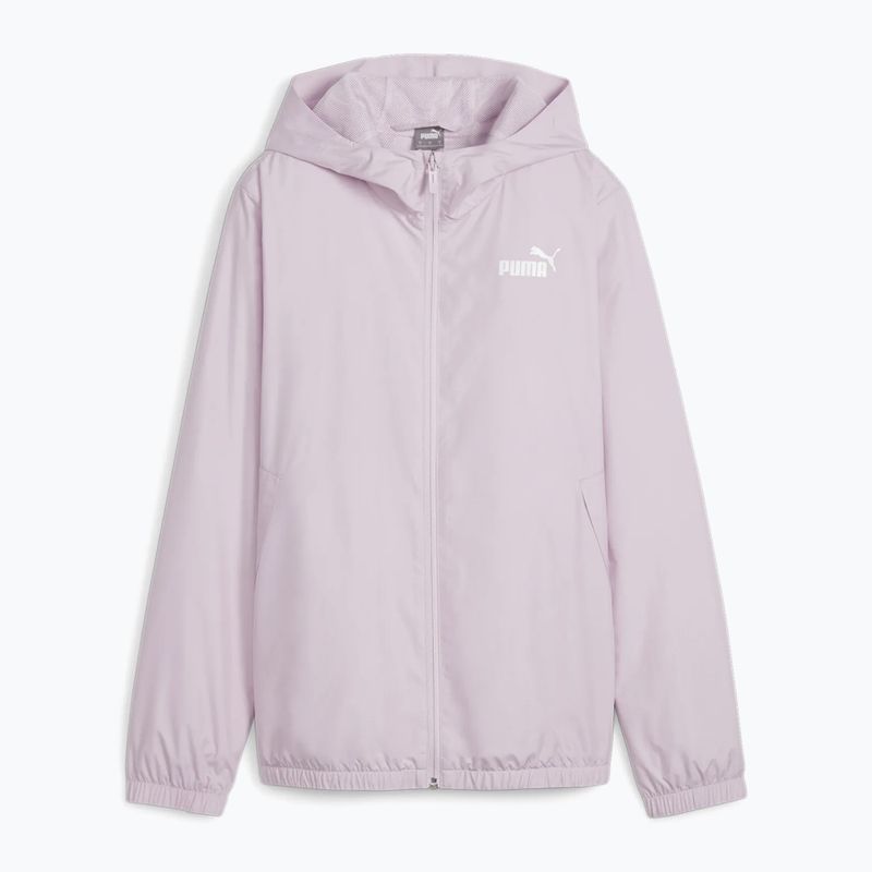 Női PUMA ESS Solid Windbreaker kapucnis női dzseki grape mist kabát