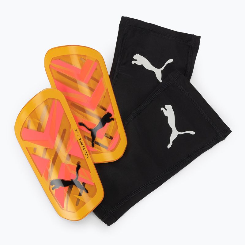 PUMA Ultra Flex Sleeve sípcsontvédő sunset glow/sun stream/puma fekete