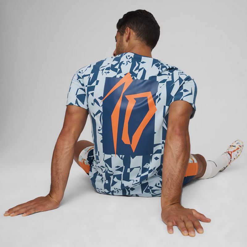 Férfi foci póló PUMA Neymar Jr Creativity Logo Tee ocean tropic/turquoise surf 6