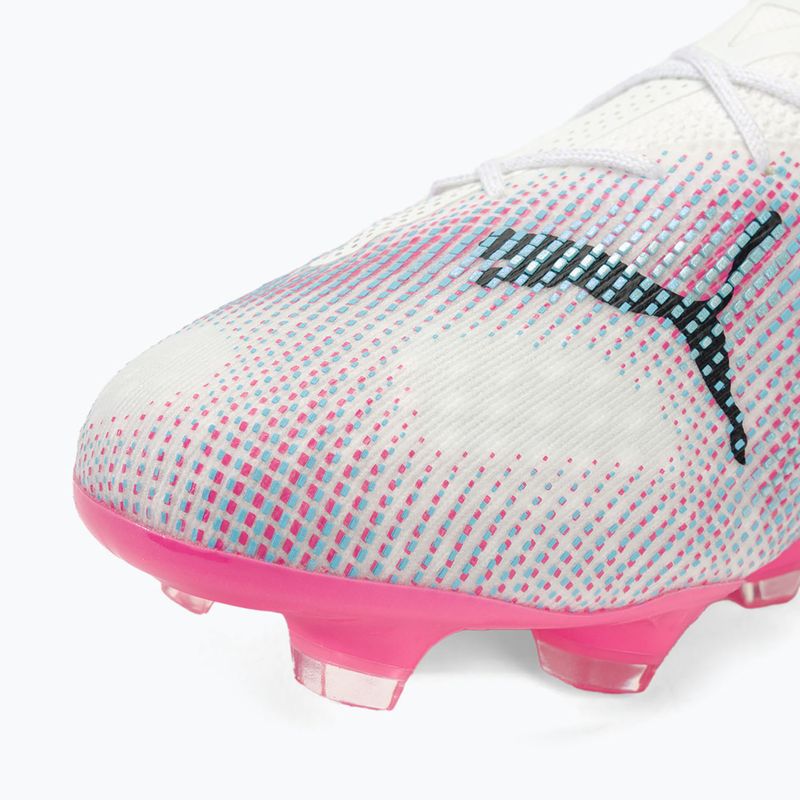 Focicipő PUMA Future 7 Ultimate Low FG/AG white/black/poison pink/bright aqua/silver mist 7