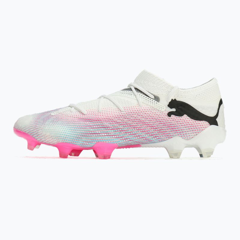 Focicipő PUMA Future 7 Ultimate Low FG/AG white/black/poison pink/bright aqua/silver mist 8
