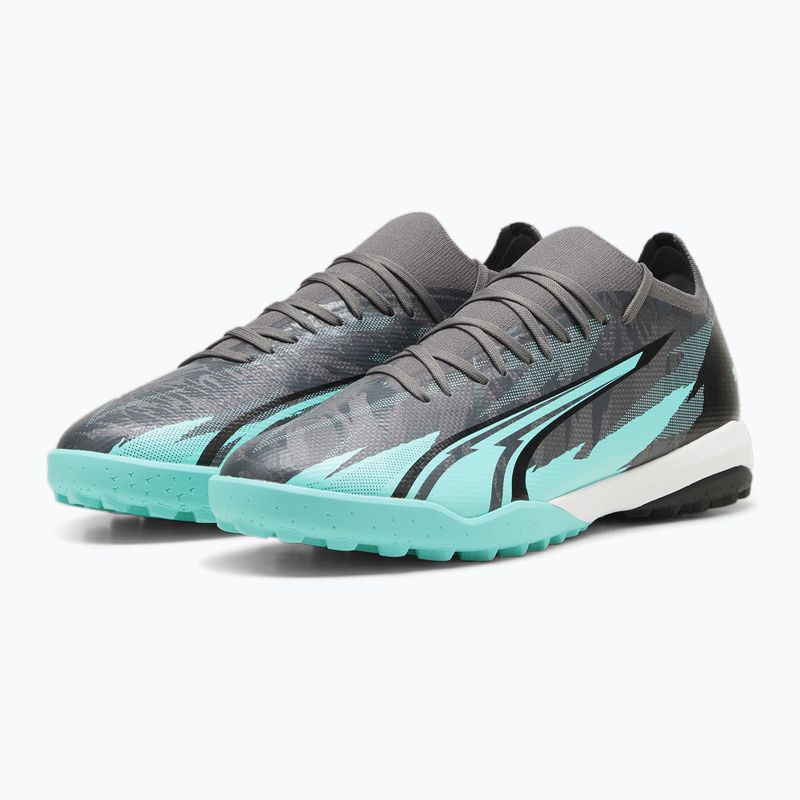 Focicipő PUMA Ultra Match Rush TT strong gray/puma white/elektro aqua 10