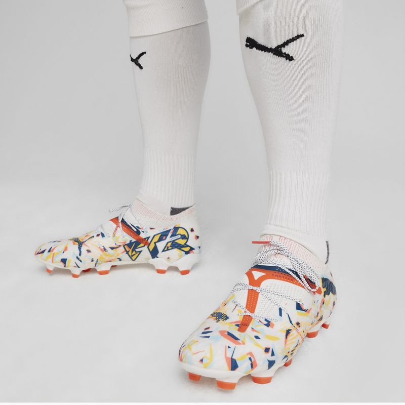 Focicipő PUMA Future 7 Ultimate Creativity FG/AG white/oceantropic/ turquoisesurf/ hotheat/sunstream 14