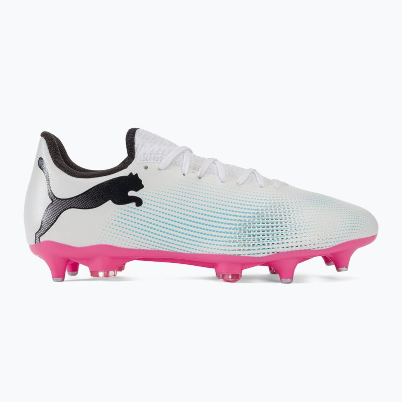 Focicipő PUMA Future 7 Play MxSG puma white/puma black/poison pink 2