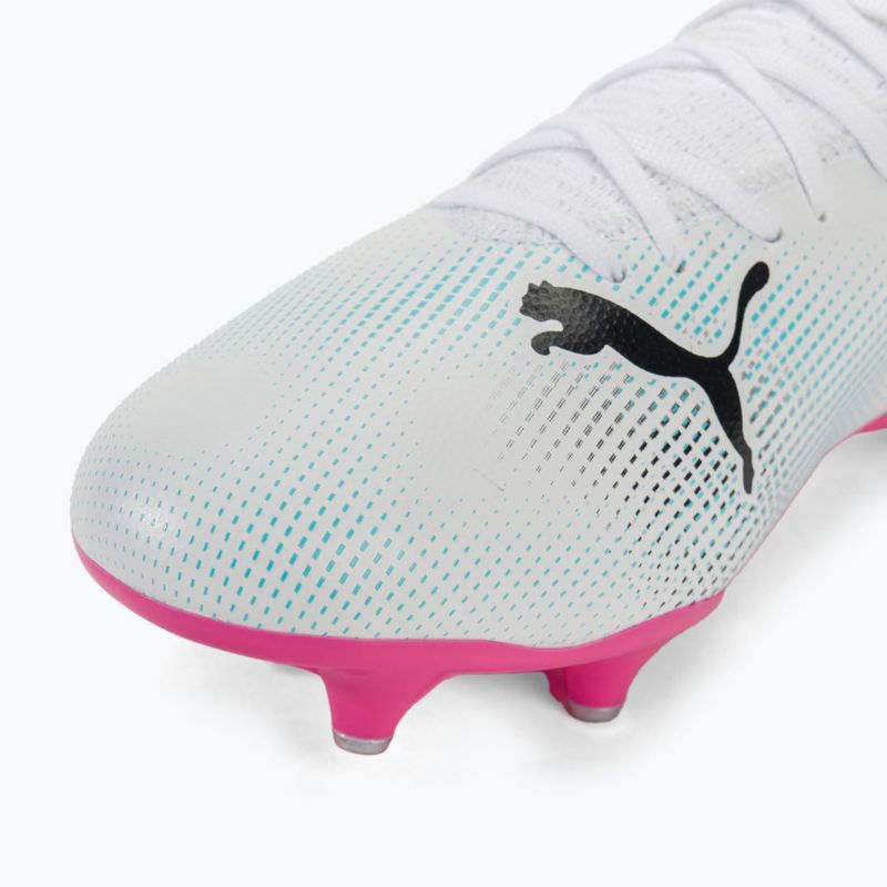 Focicipő PUMA Future 7 Play MxSG puma white/puma black/poison pink 7