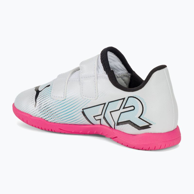Gyerek focicipő PUMA Future 7 Play IT V puma white/puma black/poison pink 3