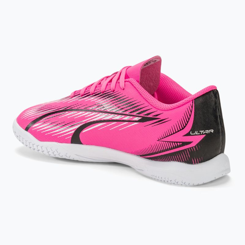 gyermek focicipő  PUMA Ultra Play TT Jr poison pink/puma white/puma black 3