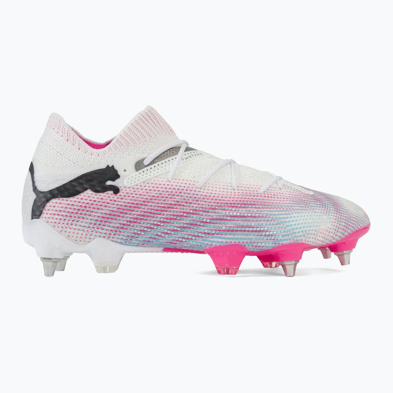 Focicipő PUMA Future 7 Ultimate MxSG puma white/puma black/poison pink 2