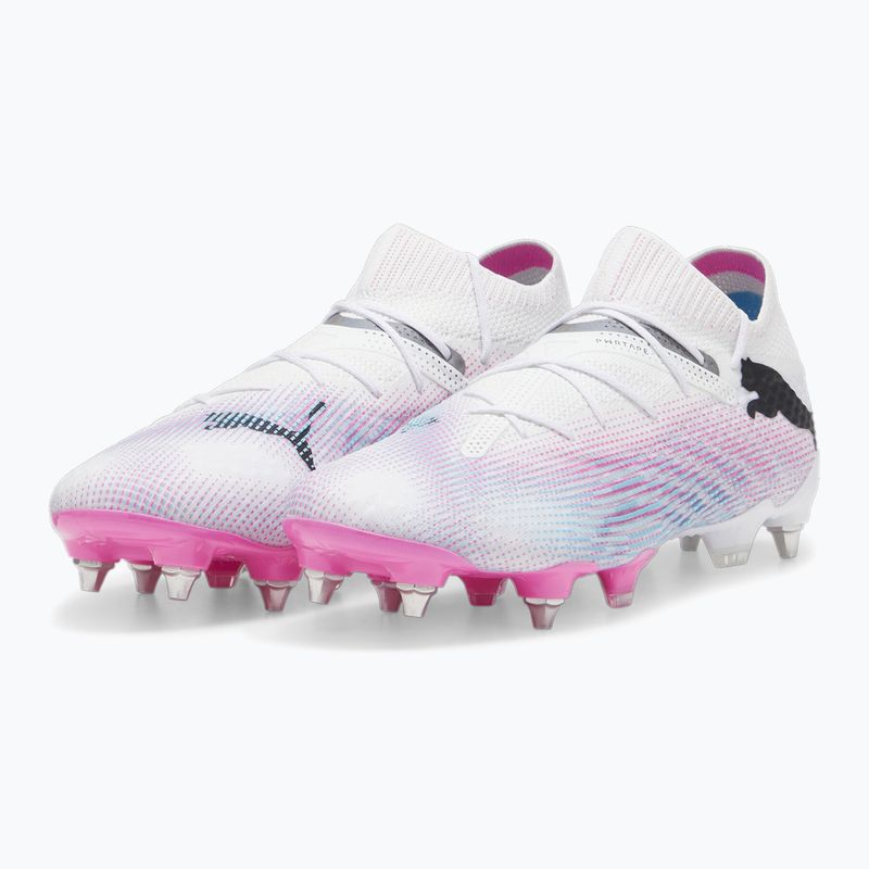 Focicipő PUMA Future 7 Ultimate MxSG puma white/puma black/poison pink 10