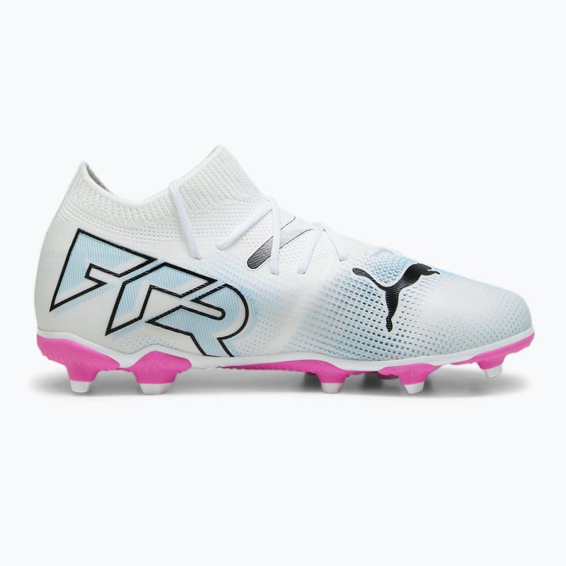Gyerek focicipő PUMA Future 7 Match FG/AG puma white/puma black/poison pink 9