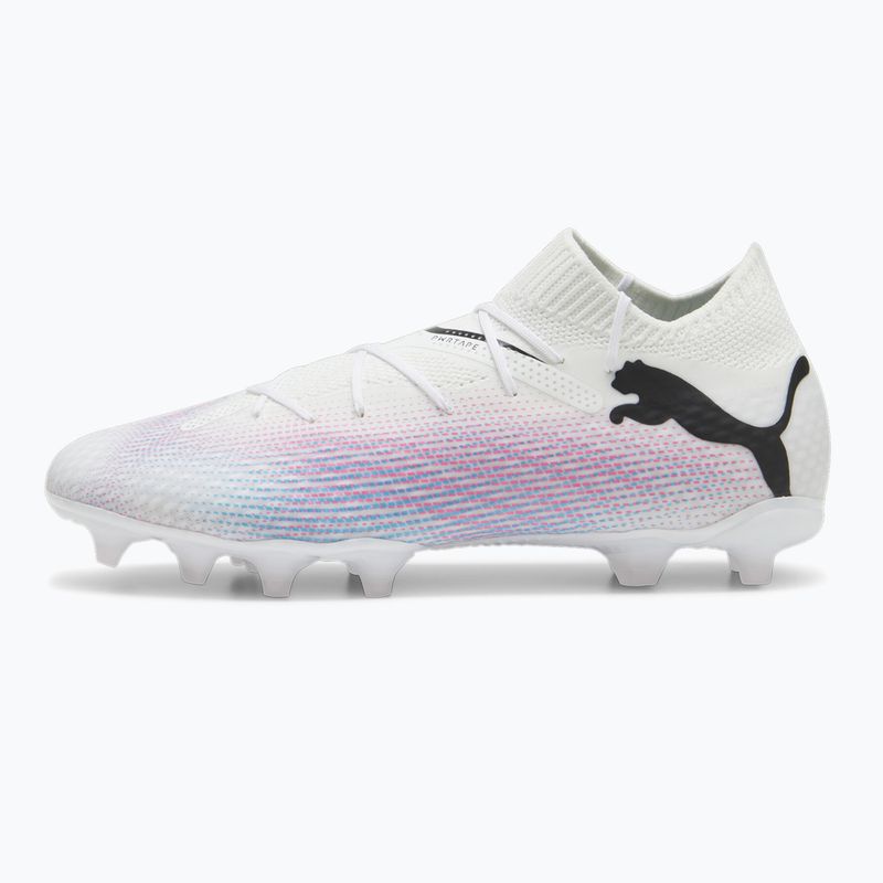 Gyerek focicipő PUMA Future 7 Pro FG/AG Jr puma white/puma black/poison pink 8