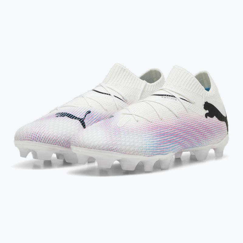 Gyerek focicipő PUMA Future 7 Pro FG/AG Jr puma white/puma black/poison pink 10