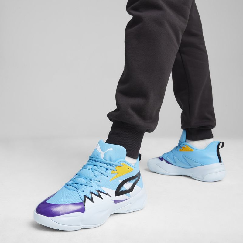 Férfi kosárlabda cipő PUMA Genetics luminous blue/icy blue 4