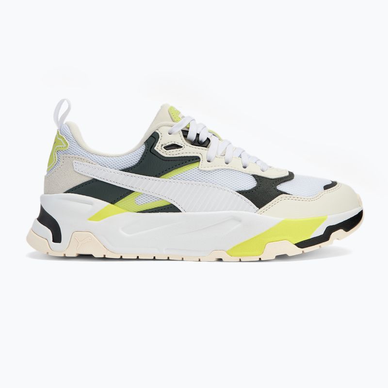 PUMA Trinity meleg fehér/puma fehér/ásványszürke/lime sheen cipő 2