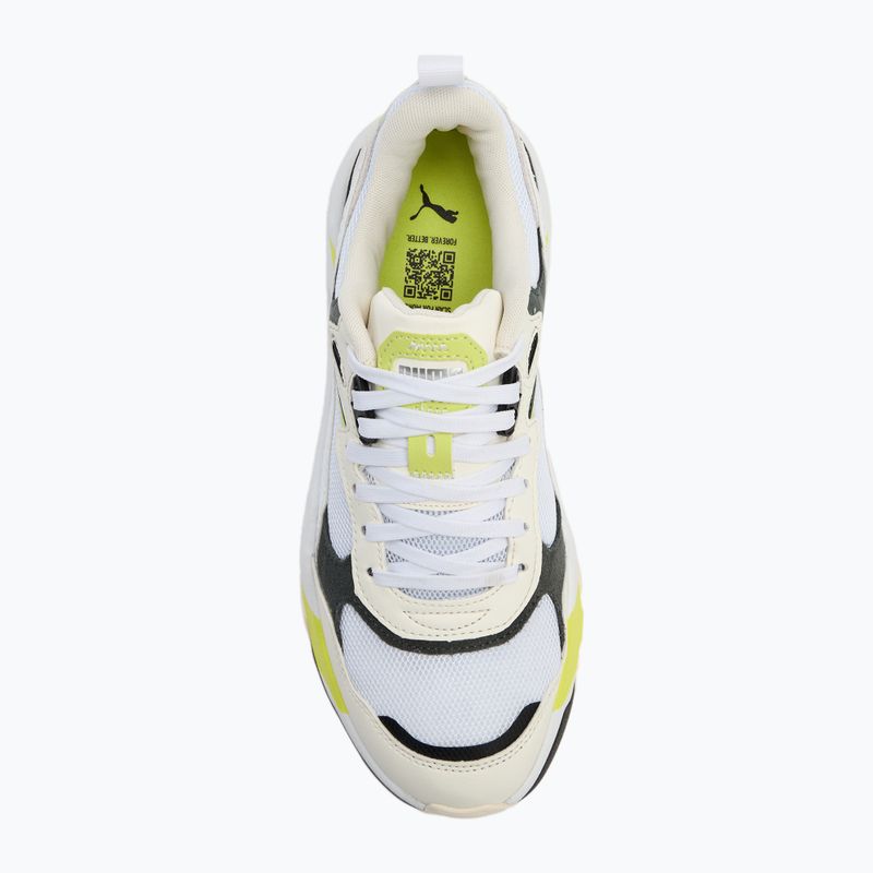 PUMA Trinity meleg fehér/puma fehér/ásványszürke/lime sheen cipő 5