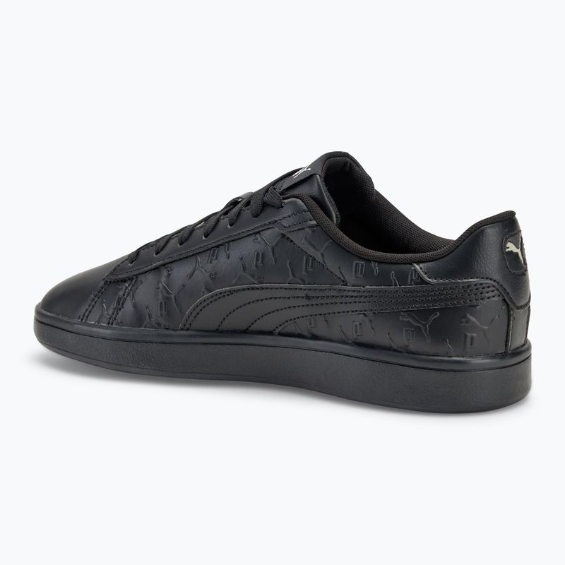 PUMA Smash 3.0 Superlogo cipő puma fekete/füstös szürke/puma fehér 3