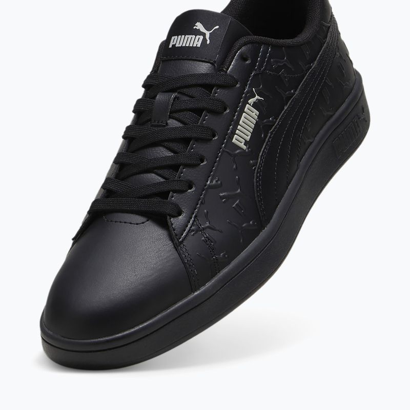 PUMA Smash 3.0 Superlogo cipő puma fekete/füstös szürke/puma fehér 12
