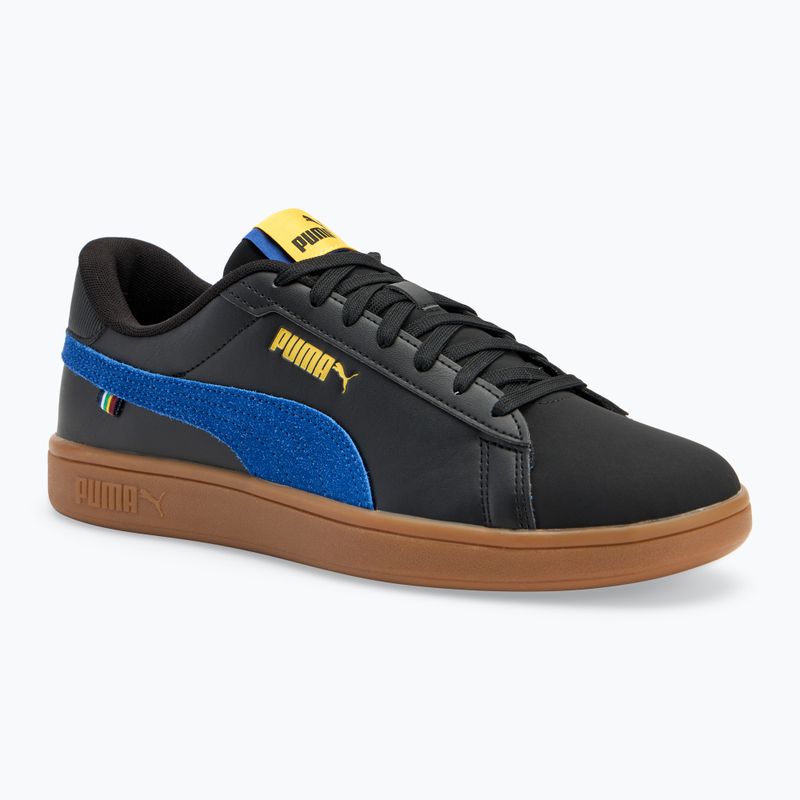 PUMA Smash 3.0 futball 24 puma fekete/lyde royal/sárga sizzle cipők